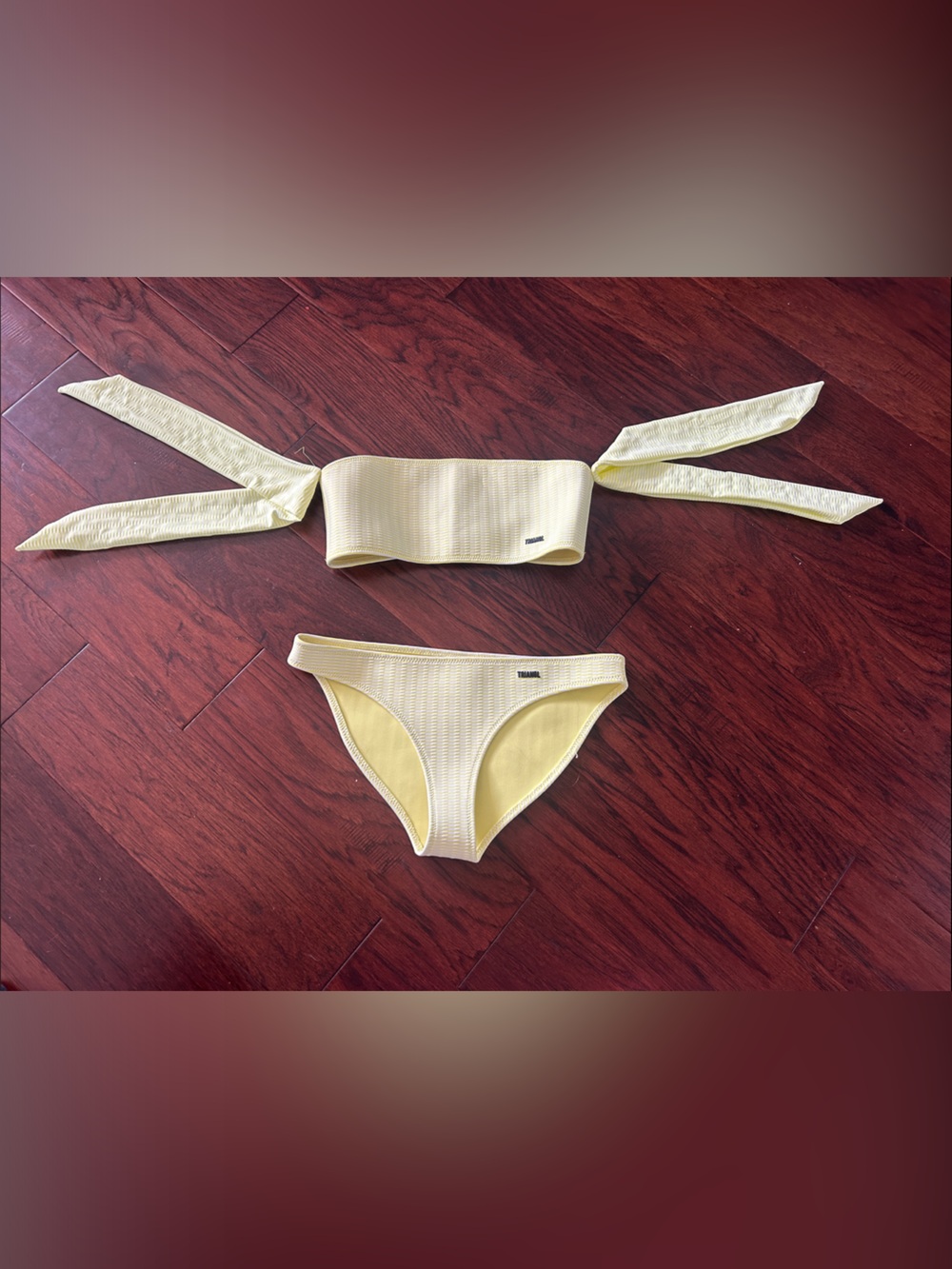 Triangl Yellow Bikini with Arm Ties